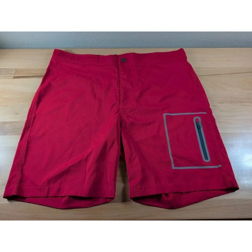 Mack Weldon Board Shorts Men's Size 39/40 Red Swim Trunks Quick Dry